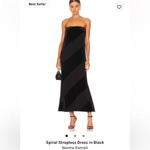 Spiral strapless dress Norma Kamali